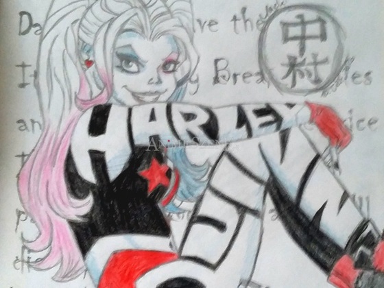 Harley Quinn - Abgezeichnet (002)