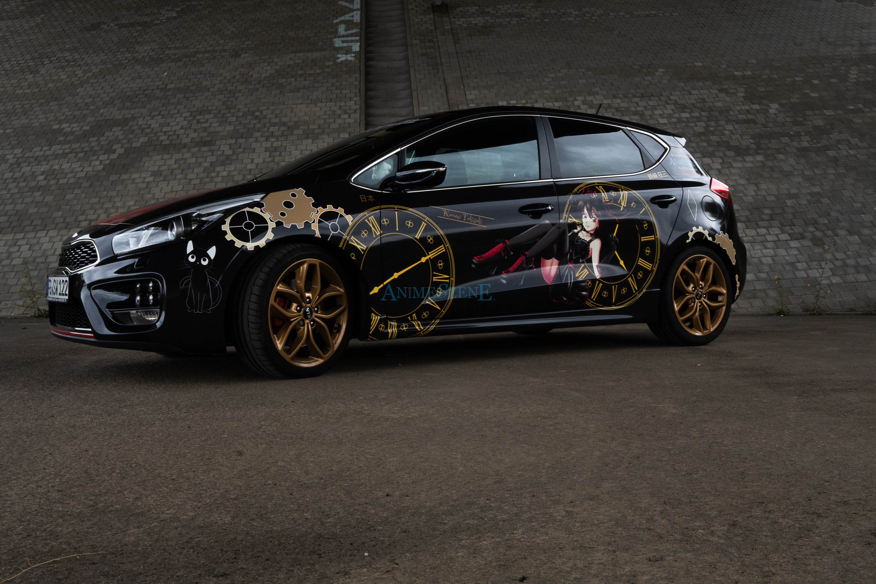 Itasha Character Design – Kurumi‑Vibes in Szene gesetzt