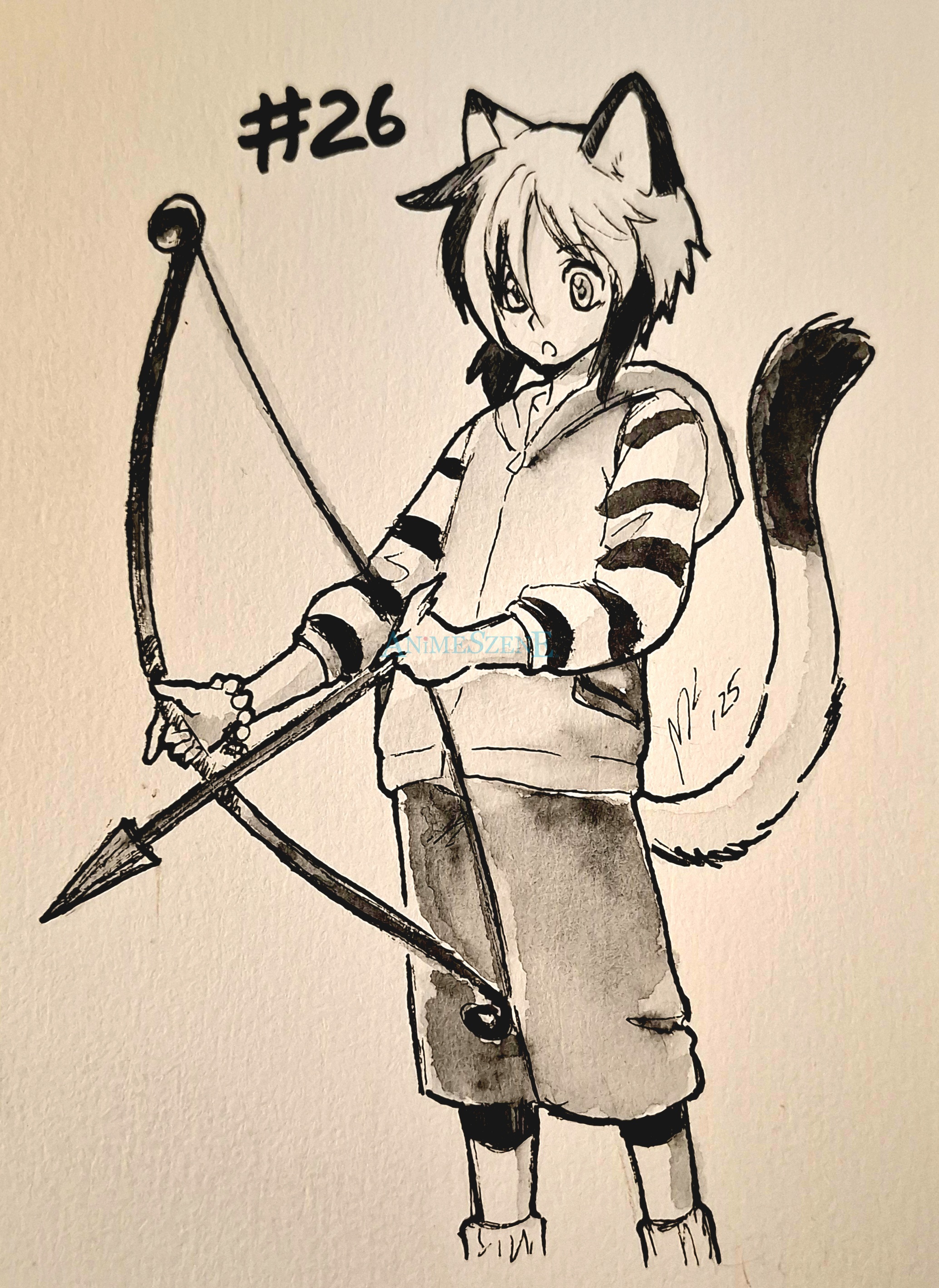 Inktober: Pfeil und Bogen