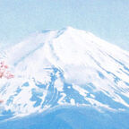 Kirschblute Fuji, Vulkan, Berg in Japan