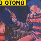 Akira Junge mit schwarzrot gestreiftem Pullover und Waffe in der Hand in Gefahr 