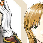 Gendō Ikari, Ritsuko Akagi, Mann mit Brille und sehr ernst, Frau mit kurzen blonden Haaren