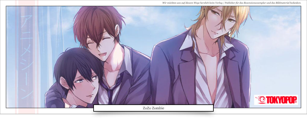 drei Jungs Schüler in Uniform, Freunde, Kumpels, Umarmung 