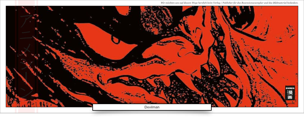 schwarz rotes Bild mit dem Gesicht eines Monsters