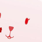 Blutverschmiertes Katzengesicht