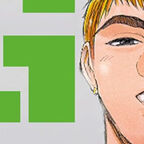 junger Mann mit kurzen Haaren und Zigarette im Mund schaut siegessicher 