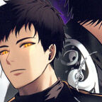 zwei junge Männer, Zwillinge, Teufelsmaske