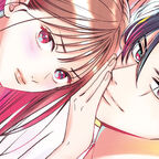 Ein Liebespaar, ein junger schöner Mann und eine schöne Frau, sie hält die Hand vor seinem Gesicht.