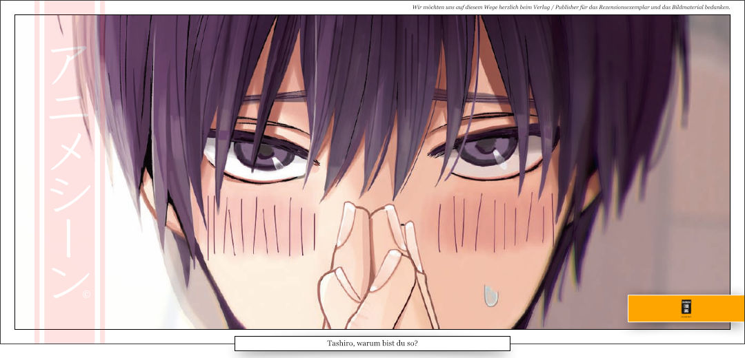 ein junger Mann mit rotem Gesicht und Hände zusammengefaltet vor dem Gesicht