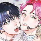 Drei junge Männer, Boygroup, Band, Musiker beim Singen. 