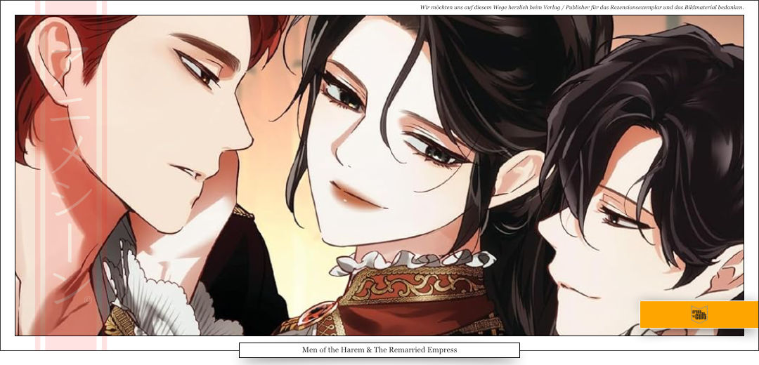 Eine junge, selbstbewusste Frau mit schwarzen Haaren wird von zwei Männern umgarnt. Alle Tragen Uniformen. 