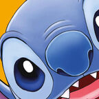 Kleines blaues Monster was lacht. Disney 