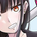 Schülerin mit langen braunen Haaren und einem riesigen Lollipop