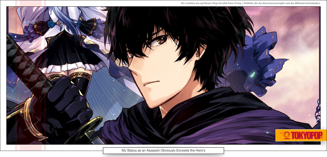 Schüler mit kurzen schwarzen Haaren mit der rechten Hand am Schwert. 