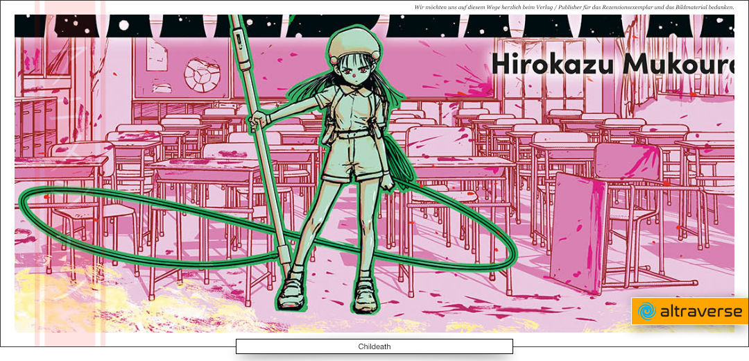 ein junges Mädchen mit einer Peitsche und einem Stab in der Hand 