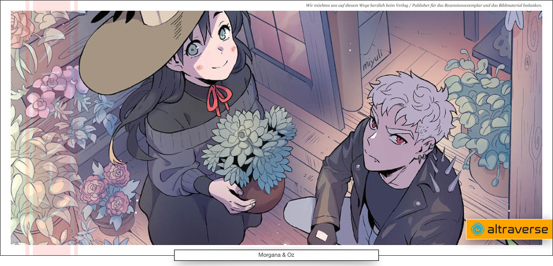 Einheit des Haus, ein junges Mädchen, verkleidet als Hexe, ein Vampir und Blumen