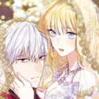 Ein junges Brautpaar, sie im Hochzeitskleid und er in Uniform, posiert für ein Gruppenfoto. Es ist eine königliche Hochzeit.