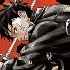 Ein junger Mann in schwarzer Kleidung bereitet sich auf einen Kampf vor. 