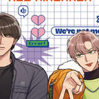 Zwei junge Männer, einer in dunkler Kleidung und mit genervtem Gesichtsausdruck, der andere in einer orangen Jacke und mit frechem Blick. 