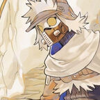 Ein Mensch mit Maske und verkleidet 