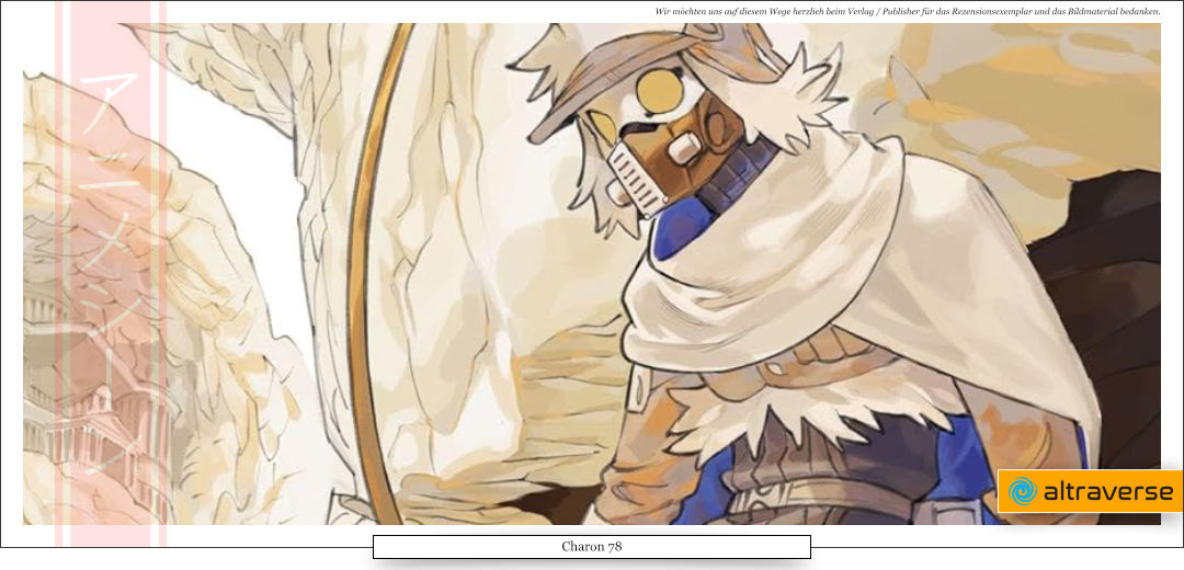 Ein Mensch mit Maske und verkleidet 