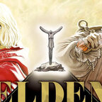 Das Bild zeigt zwei Fantasycharaktere: eine junge Frau und einen Mann, der eine eiserne Vollmaske trägt.