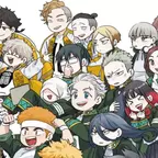 Menschengruppe, Kinder, Jugendliche, alle lachen