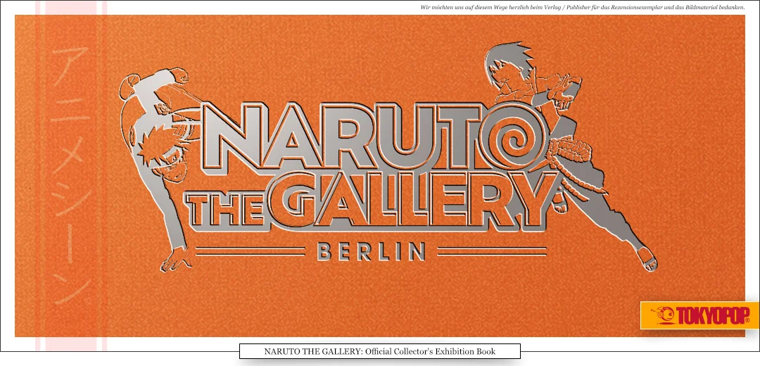 Ein oranges Cover mit silberner Prägung.