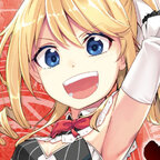 Das Bild zeigt ein lachendes Mädchen, das anscheinend einen Zauber wirken möchte.