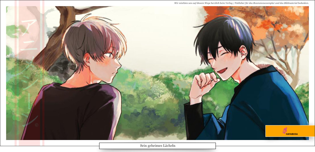 Zwei junge Männer sitzen im Park und unterhalten sich. 