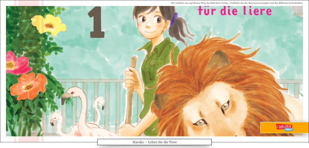 Auf dem Bild ist eine Tierpflegerin mit einem Löwen im Zoo zu sehen.