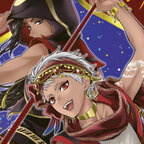 Das Bild zeigt Fantasycharaktere in Kampfhaltung.